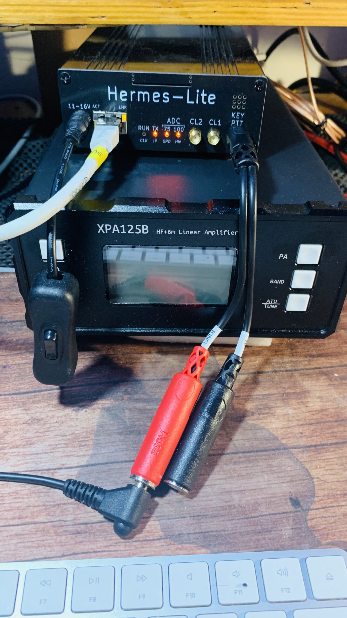 Hermes Lite 2 with PTT connected